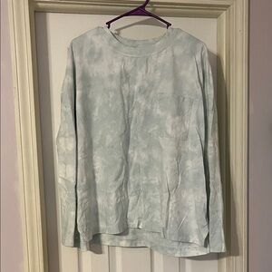2/$10 Time and Tru Light Blue Tie-Dye Long Sleeve Tee